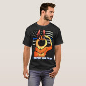 ドイツの羊飼い我々の警察K9敬礼 Tシャツ (正面フル)