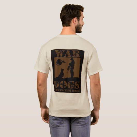 ドイツの羊飼い戦争犬 Tシャツ (裏面フル)