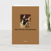 ドイツの羊飼い母の日カード カード (裏面)