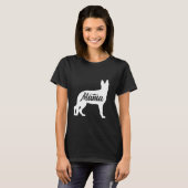ドイツの羊飼い母の日犬のオーナー最高の家 Tシャツ (正面フル)