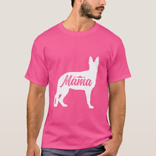 ドイツの羊飼い母の日犬のオーナー最高の家 Tシャツ (正面)