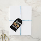 ドイツの羊飼い犬かわいいドイツのシェパードペット ギフトタグ (より糸付き)