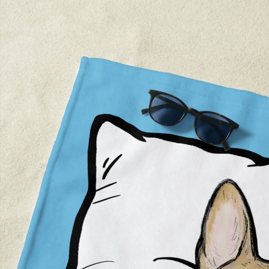 ドイツの羊飼い犬かわいいパーソナライズされた ビーチタオル (インサイチュ)