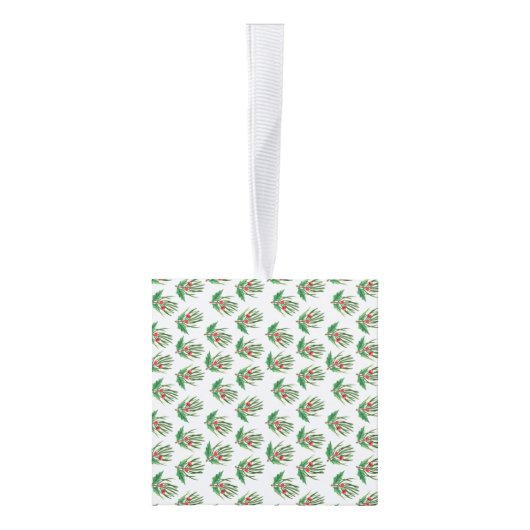 ドイツの羊飼い犬が写真を選んでクリスマスに名前を付ける キューブオーナメント (右)