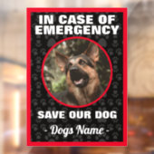 ドイツの羊飼い犬が救急用には ウィンドウサイン (シート2)