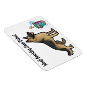 ドイツの羊飼い犬きれいな料理のサイン マグネット (右側)