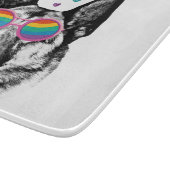 ドイツの羊飼い犬とハートバレンタインデー カッティングボード (角)