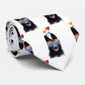 ドイツの羊飼い犬とハートバレンタインデー ネクタイ (ロール)