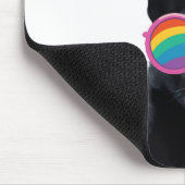 ドイツの羊飼い犬とハートバレンタインデー マウスパッド (コーナー)