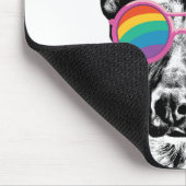 ドイツの羊飼い犬とハートバレンタインデー マウスパッド (コーナー)