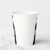 ドイツの羊飼い犬とハートバレンタインデー 紙コップ (左)