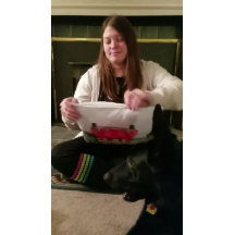 ドイツの羊飼い犬のクリスマスそれを家に運転， ZK