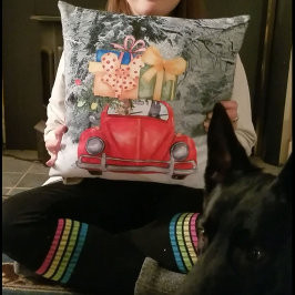 ドイツの羊飼い犬のクリスマスそれを家に運転, ZK クッション