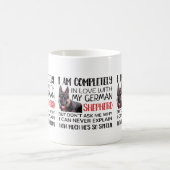 ドイツの羊飼い犬のコーヒーマグ コーヒーマグカップ (中央)