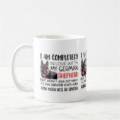 ドイツの羊飼い犬のコーヒーマグ コーヒーマグカップ (左)