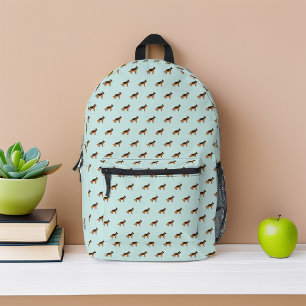 ドイツの羊飼い犬のパタパーソナライズされたーン プリントバックパック