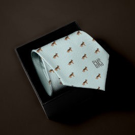 ドイツの羊飼い犬のパタモノグラムのーン ネクタイ