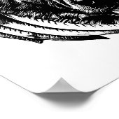 ドイツの羊飼い犬のヘッドアートイラストレーション ポスター (角)