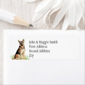 ドイツの羊飼い犬のペット名ラベル ラベル (インサイチュ)