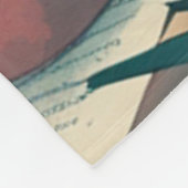 ドイツの羊飼い犬のヴィンテージ フリースブランケット (角)