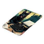 ドイツの羊飼い犬のヴィンテージ マグネット (左側)