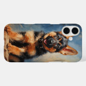 ドイツの羊飼い犬の子犬 Case-Mate iPhoneケース (裏面 (横))