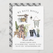 ドイツの羊飼い犬の引越し告知 案内状 (正面/裏面)