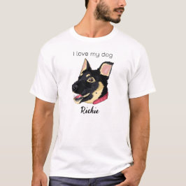 ドイツの羊飼い犬の恋人 Tシャツ