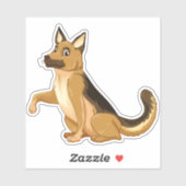 ドイツの羊飼い犬の握手 シール (シート)