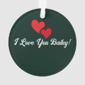 ドイツの羊飼い犬の松の木の水色クリスマス オーナメント (裏面)