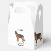 ドイツの羊飼い犬の漫画イラストレーション フェイバーボックス (オープン)