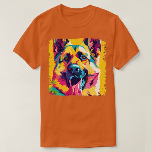 ドイツの羊飼い犬の芸術犬の恋人の贈り物3 Tシャツ (デザイン正面)