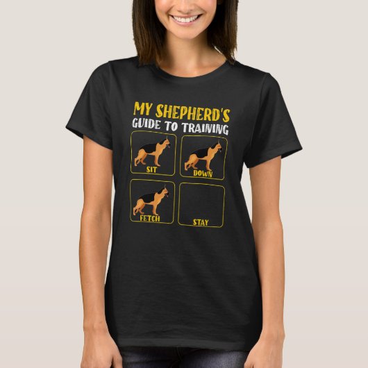ドイツの羊飼い犬の訓練ガイド羊飼いママ Tシャツ (正面)