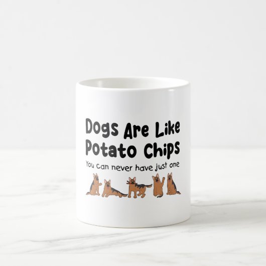 ドイツの羊飼い犬はジャガイモK9愛好家のようなものだ コーヒーマグカップ (中央)