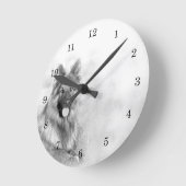 ドイツの羊飼い犬を24時間救出 ラウンド壁時計 (傾斜)