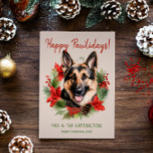 ドイツの羊飼い犬クリスマスハッピーパウィーデイズ シーズンカード
