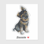 ドイツの羊飼い犬ステッカー シール (シート)