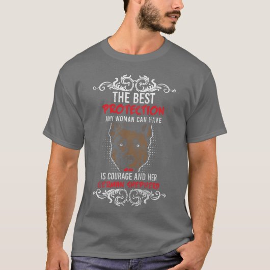 ドイツの羊飼い犬スポーツ警察犬のギフトre tシャツ (正面)