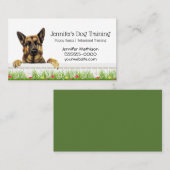 ドイツの羊飼い犬トレーニングペット 名刺 (正面/裏面)