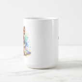 ドイツの羊飼い犬パーソナライズされた犬 コーヒーマグカップ (中央)