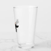 ドイツの羊飼い犬ブリードボヘミアンフローラ タンブラーグラス (左)