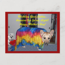 ドイツの羊飼い犬モデル母の日 ポストカード