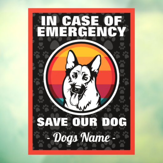 ドイツの羊飼い犬救の風が起こった場合 ウィンドウサイン (シート3)