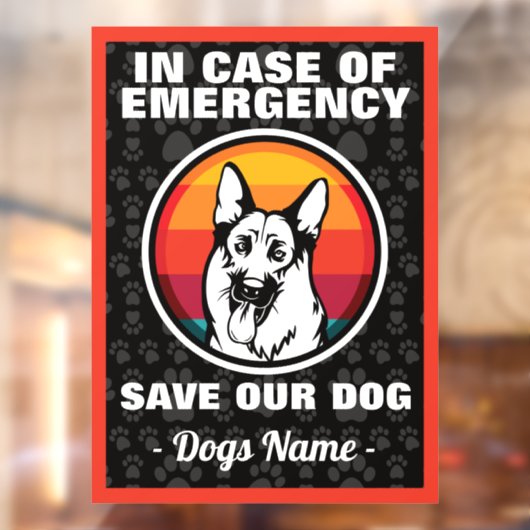 ドイツの羊飼い犬救の風が起こった場合 ウィンドウサイン (シート2)