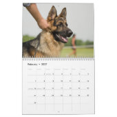 ドイツの羊飼い犬暦 カレンダー (2月 2027)