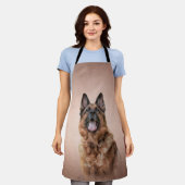 ドイツの羊飼い犬 エプロン (着用した状態)