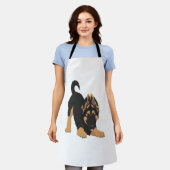 ドイツの羊飼い犬 エプロン (着用した状態)