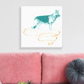 ドイツの羊飼い犬 キャンバスプリント (インサイチュ (リビング))