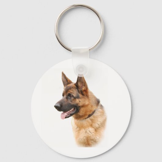 ドイツの羊飼い犬 キーホルダー (正面)