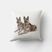 ドイツの羊飼い犬 クッション (裏面)